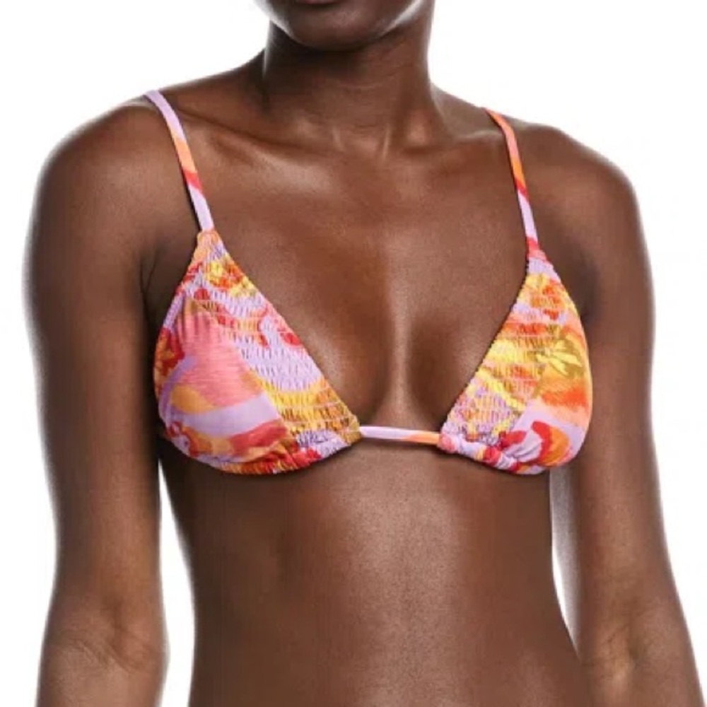 FARM Rio Painted Fishes Triangle Bikini Top